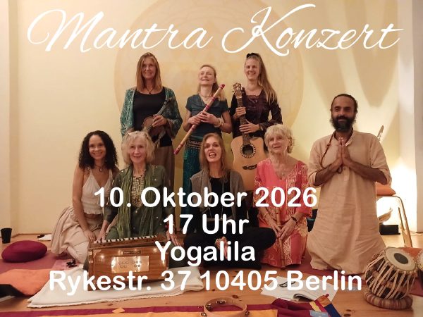 Angela Mahr mit Musikerinnen und Musikern im Yogalila, 10. Oktober 2026, 17 Uhr, Rykestraße 37, 10405 Berlin